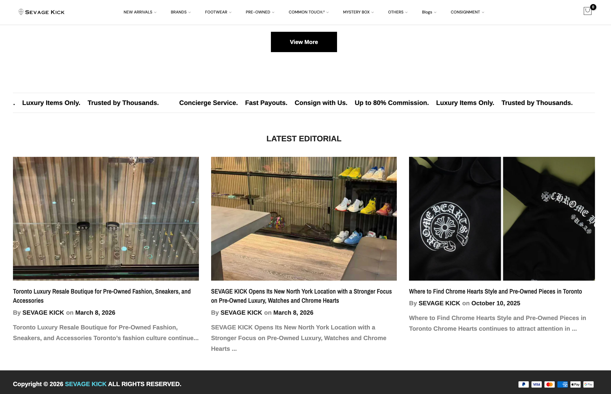 Sevage Kick Chrome Hearts collection preview